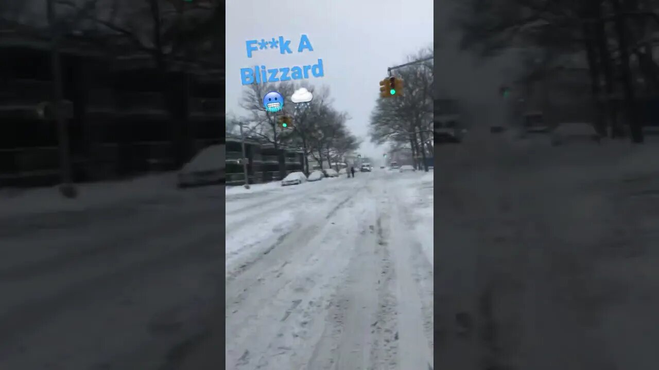 Training in a NYC blizzard. Rain, Shine or Blizzard we put in the work.