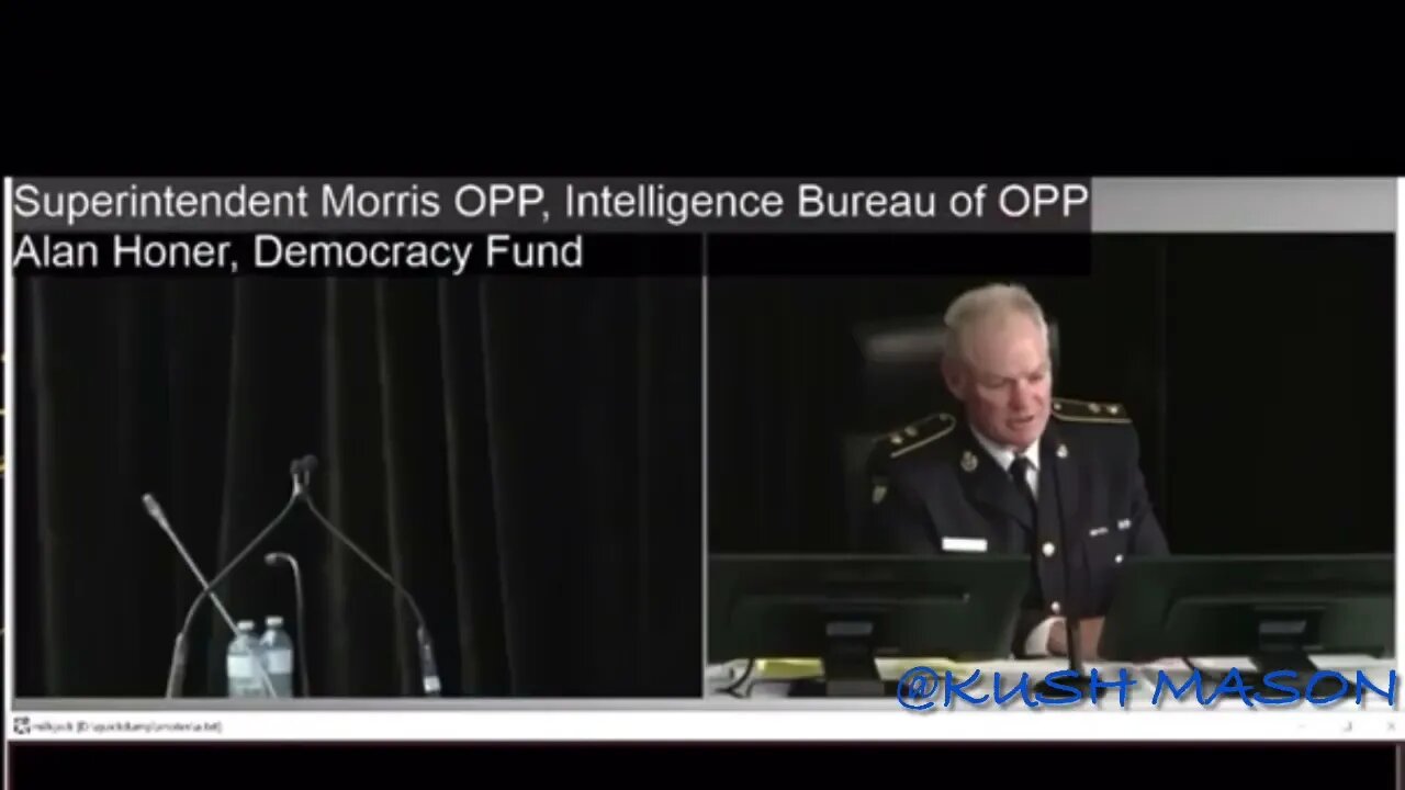 Opp intelligence tells the truth thank you emergency act inquiry Ottawa day 5