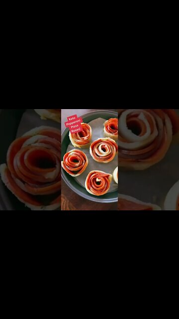 Keto pizza roses!!! Perfect for a #ketovalentines day!! #ketorecipes #ketofriendlyrecipes #Shorts