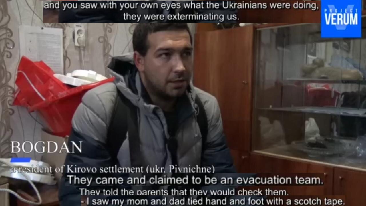 Russia Liberated Kirovo Settlement in Donetsk - Ukraine Army tied up parents, SHOT HIM! "THEY ARE EXTERMINATING US."