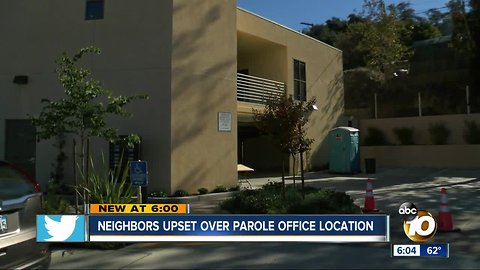 Neighbors upset over parole office location