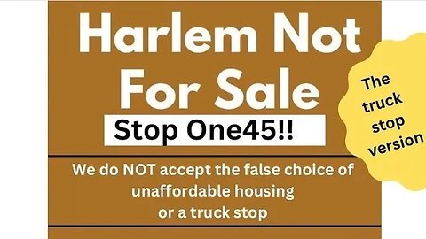 The Harlem Not For Sale Stop One45 Rally on 145th&Lenox 1/3/2023 @Kristin4Harlem @CouncilwomanKrj