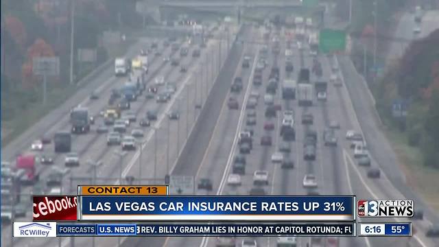 Study: Car insurance rates in Las Vegas valley increased 31 percent since 2011