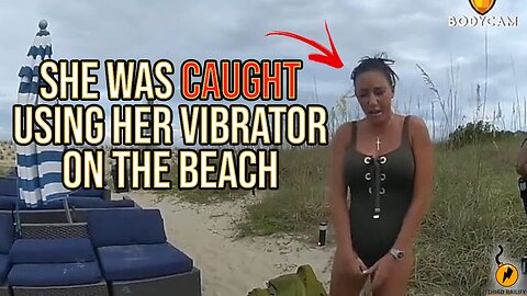 Woman caught performing intimate act near families on Georgia beach is seen in new bodycam footage