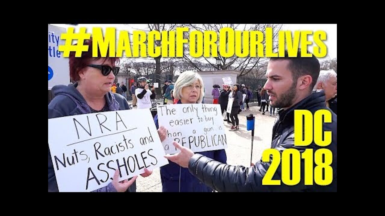 March For Our Lives D.C. 2018 | Conservative Interviews Anti-Gunners