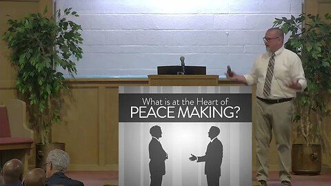 What is at the heart of peace making