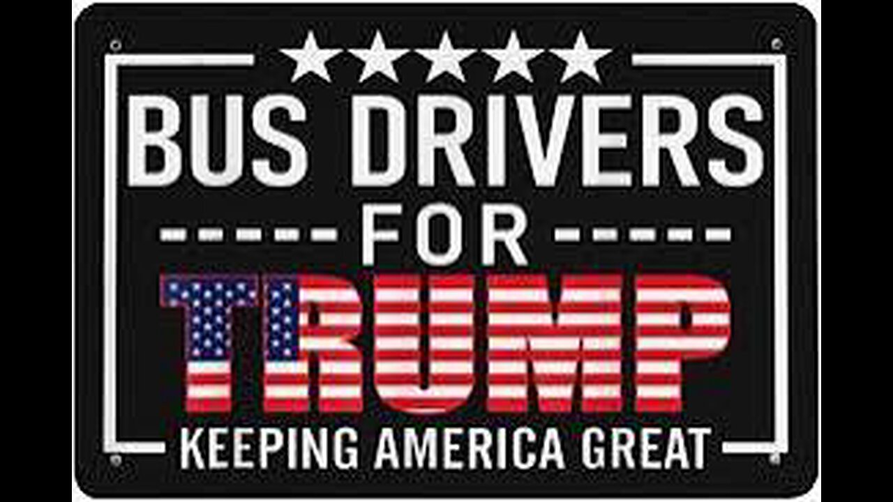 Bus Drivers 4 Trump~ pulls up & asked whered you get your Trump Flags @, then this happened.