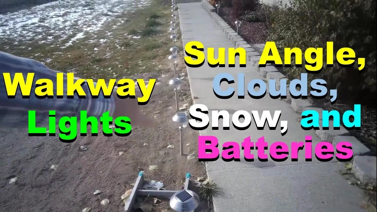 No. 826 – New Batteries And Wrap Up Of The Walkway Lights