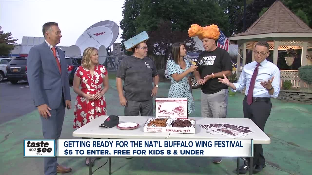 The "Wing King" and Bocce Club Pizza stop by Channel 7!