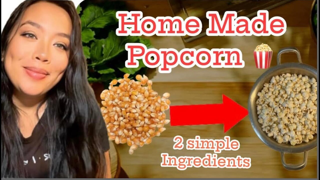 How to make popcorn 🍿 in a pot? Using 2 ingredients only.