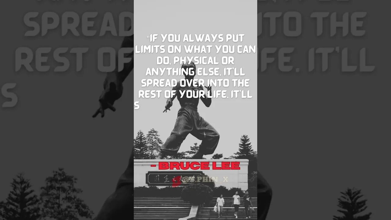 BRUCE LEE'S QUOTE💪💯 #shorts #brucelee #viral