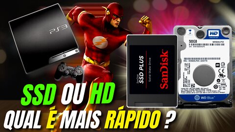 PS3 COM SSD VS HD QUAL É MAIS RÁPIDO ?