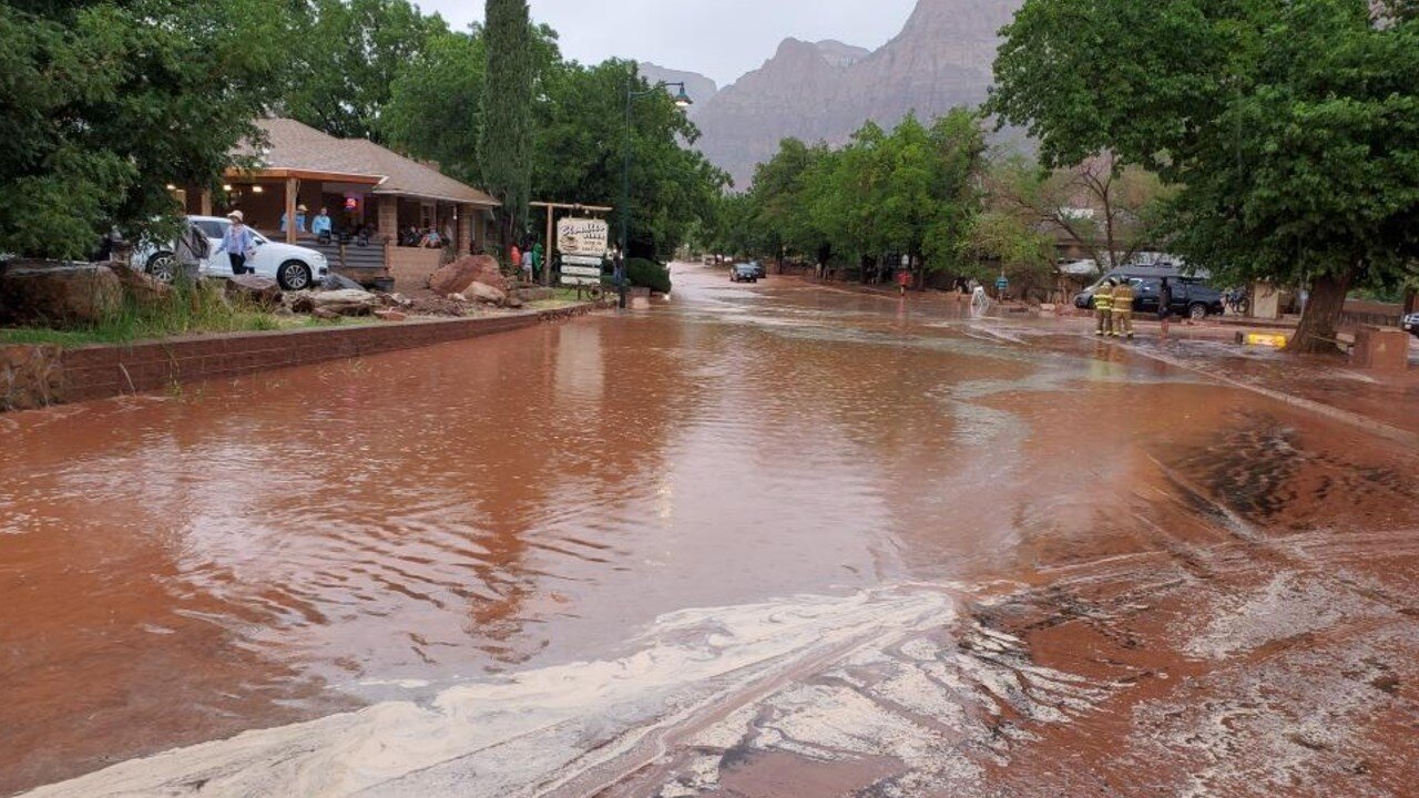 Flooding at Zion National Park