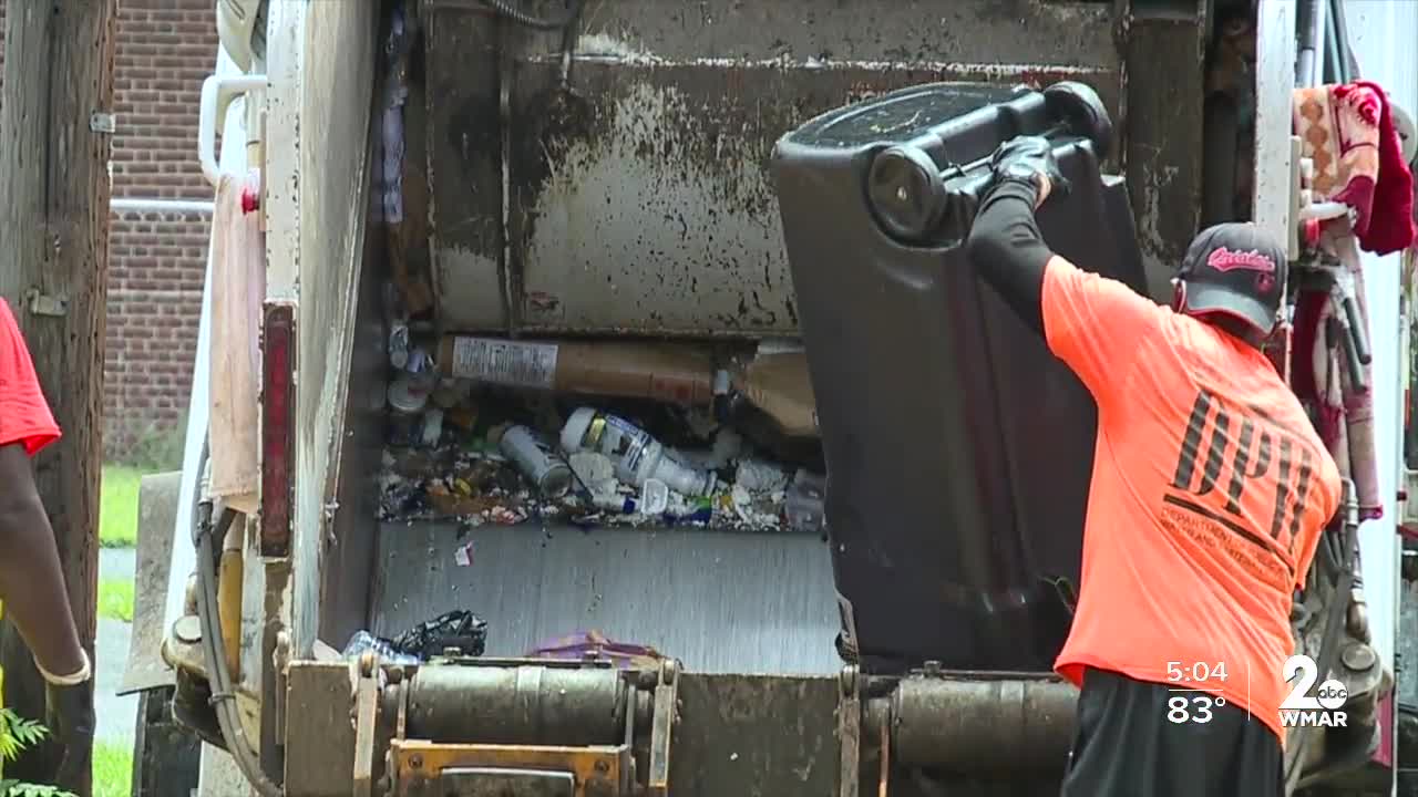 Baltimore City in talks with outside contractors to help with trash & recycling collection
