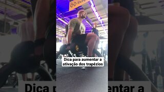 Como aumentar a ativação dos trapézios #shorts