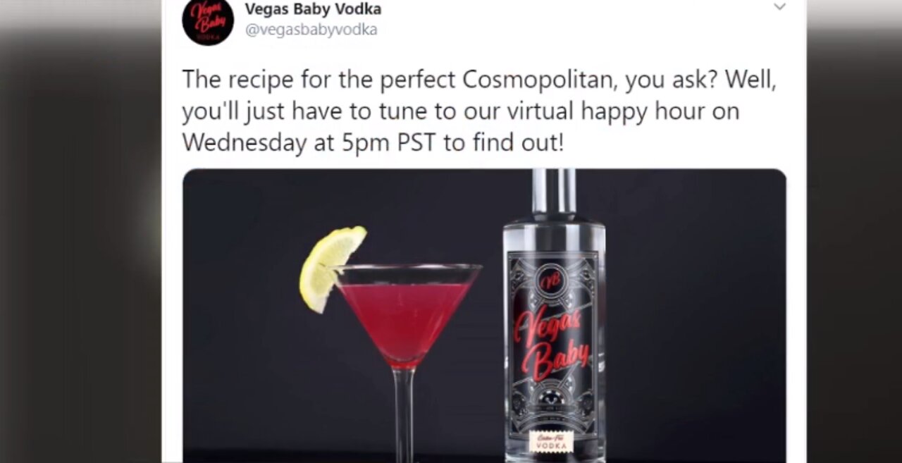 Virtual happy hour with 'Vegas Baby Vodka'