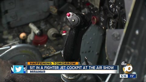 Sit in a fighter jet cockpit at Miramar Airshow