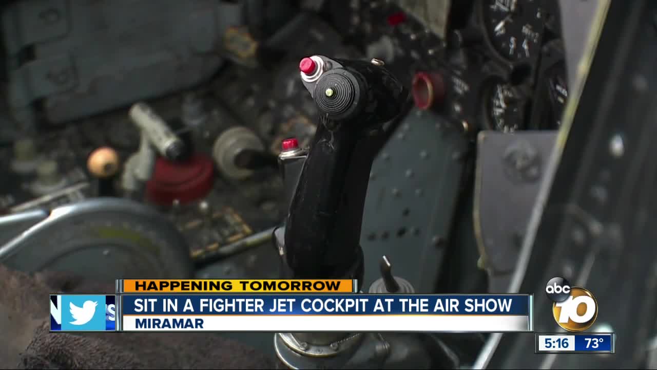 Sit in a fighter jet cockpit at Miramar Airshow