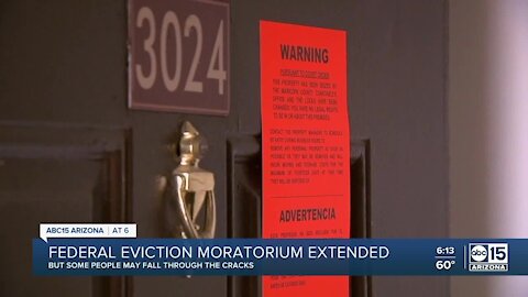 Federal eviction moratorium extended