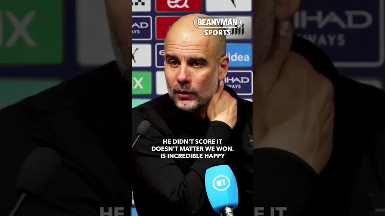 'Erling make a brilliant assist! He fought a lot! It doesn't matter he didn't score' | Pep Guardiola