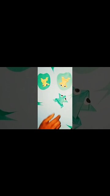 Origami Jumping Frog: How to Make a Paper Frog that Jumps High and Far #shorts