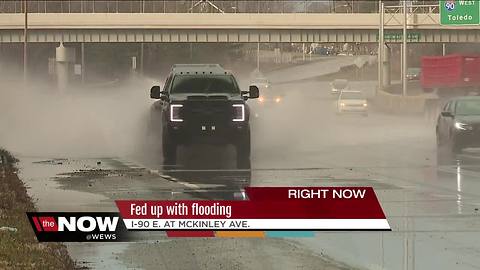 Continued, dangerous flooding on I-90 causes concerns