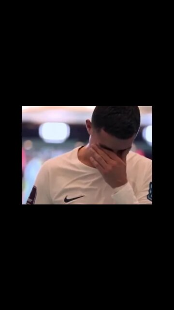 Ronaldo crying after losing vs Morocco💔😭 #shorts #cristianoronaldo