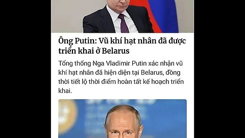 "CỰC NÓNG" - "ÔNG PUTIN: VŨ KHÍ HẠT NHÂN ĐÃ ĐƯỢC TRIỂN KHAI Ở BELARUS" #shorts