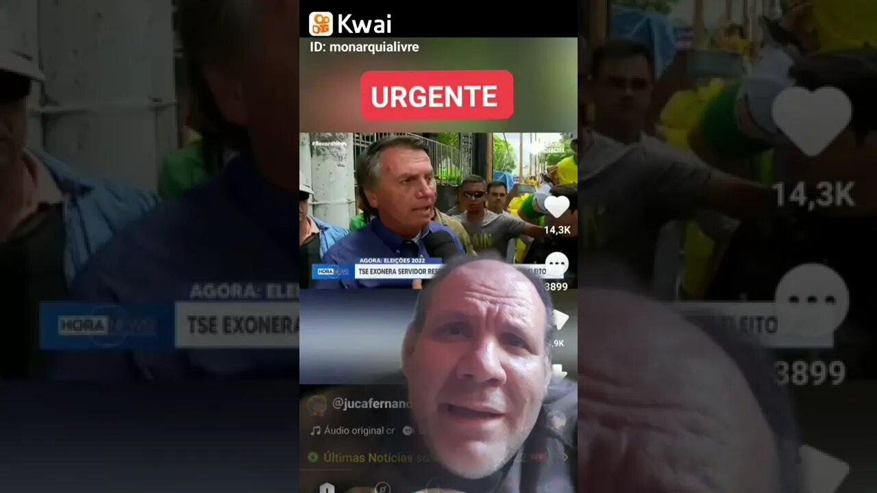 Opinião de Bolsonaro sobre o escândalo das propagandas eleitorais