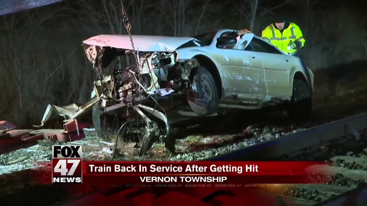 MSP: Suspected drunk driver crashes into train