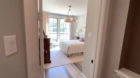 Bedroom Home with Mirrored Backsplash : New Home Tour 2022 : Model Home Tour