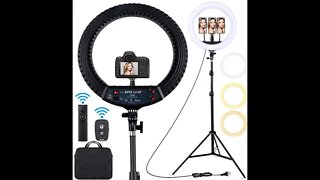 EOTO LIGHT 18 inch LED Ring Light with Tripod