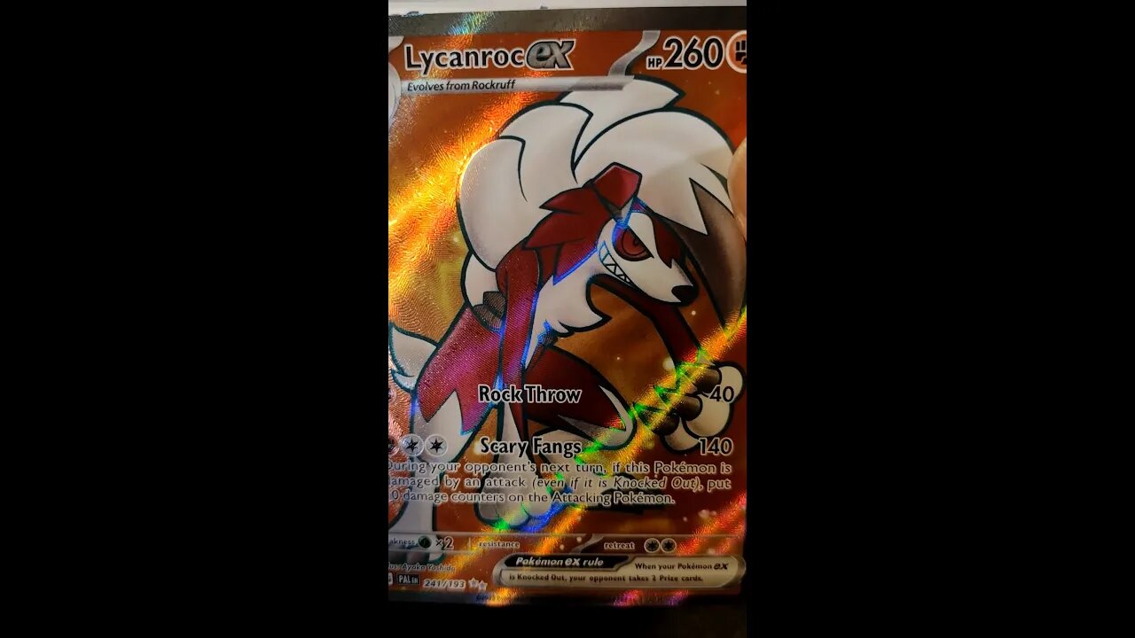 Pokemon Daily #45 - Lycanroc ex full art - S&V: Paldea Evolved!