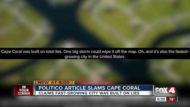 City of Cape Coral makes national headlines