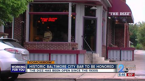 Historic Baltimore City Bar to be Honored