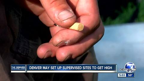 Denver may set up supervised sites to get high