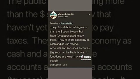 Listen To @mywarrenmosler #economy #economics #public #money
