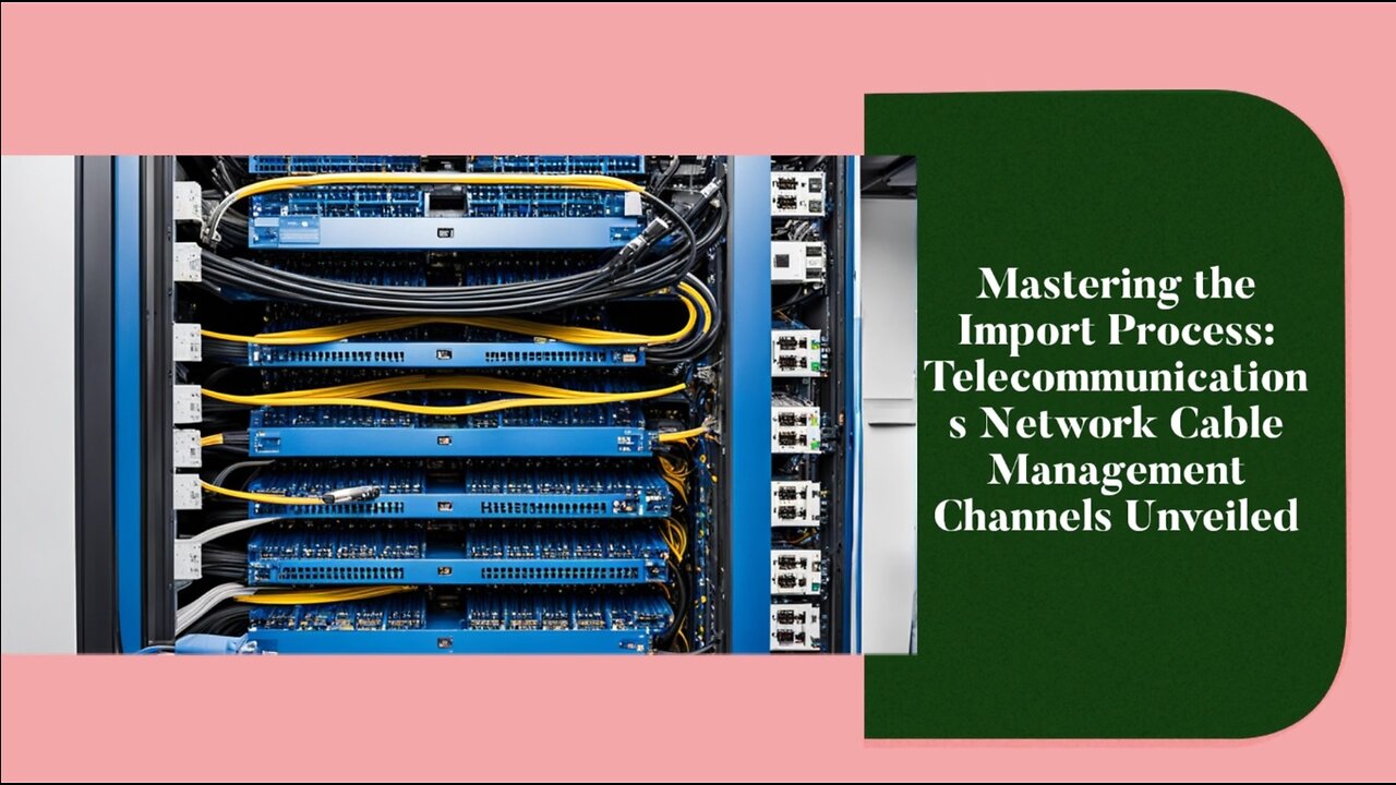 Importing Telecommunications Cable Management Channels