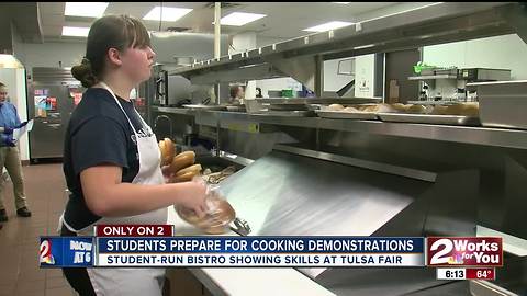 Nathan Hale students preparing for Tulsa State Fair cooking demonstration