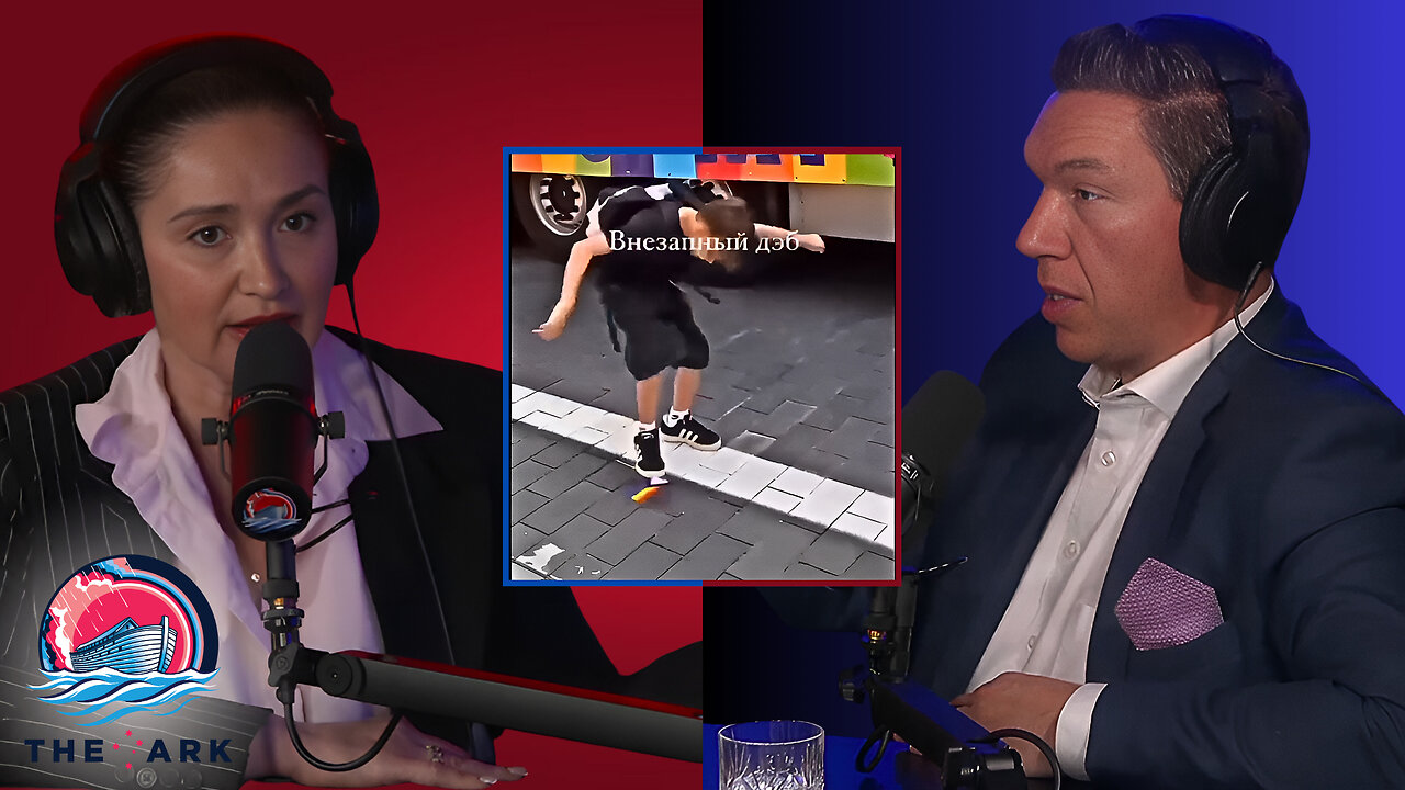 Kid Tramples on LGBT Flag in Lithuania 🤣 🏳️🌈