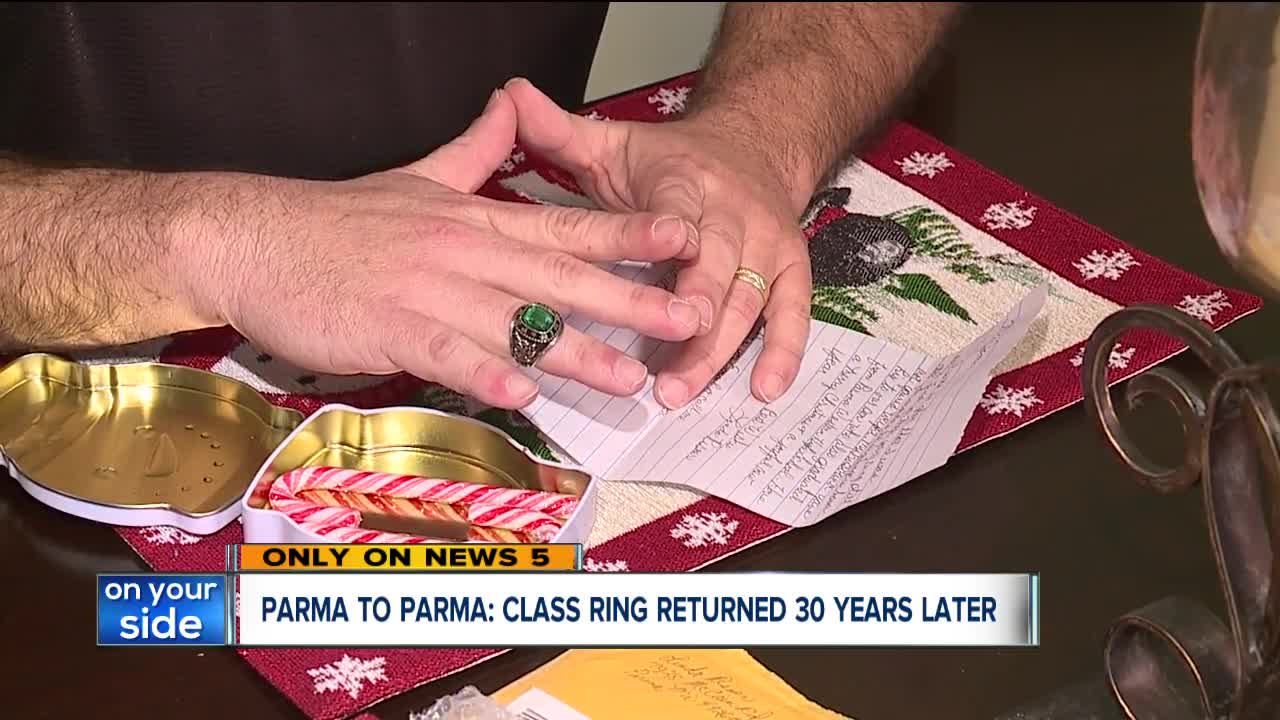 Class ring lost 30 years ago in Parma, Michigan makes its way back to Parma, Ohio high school alumn