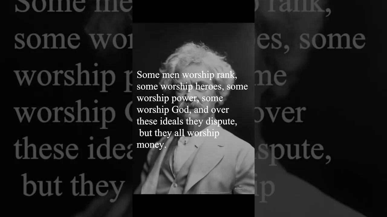 Mark Twain Quote - Some men worship rank...