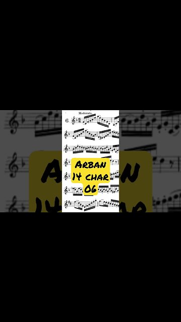 ARBAN 14 Characteristics Studies [06 - Moderato] - (Full with Piano accompaniment)