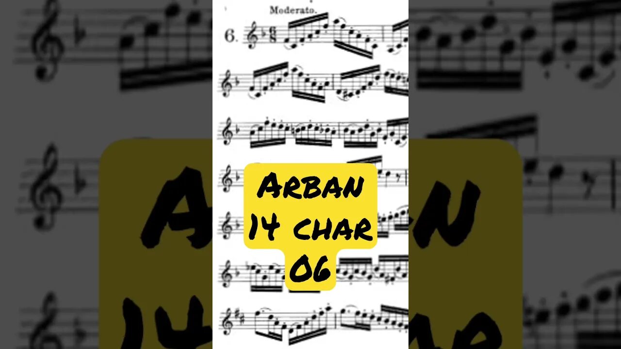 ARBAN 14 Characteristics Studies [06 - Moderato] - (Full with Piano accompaniment)