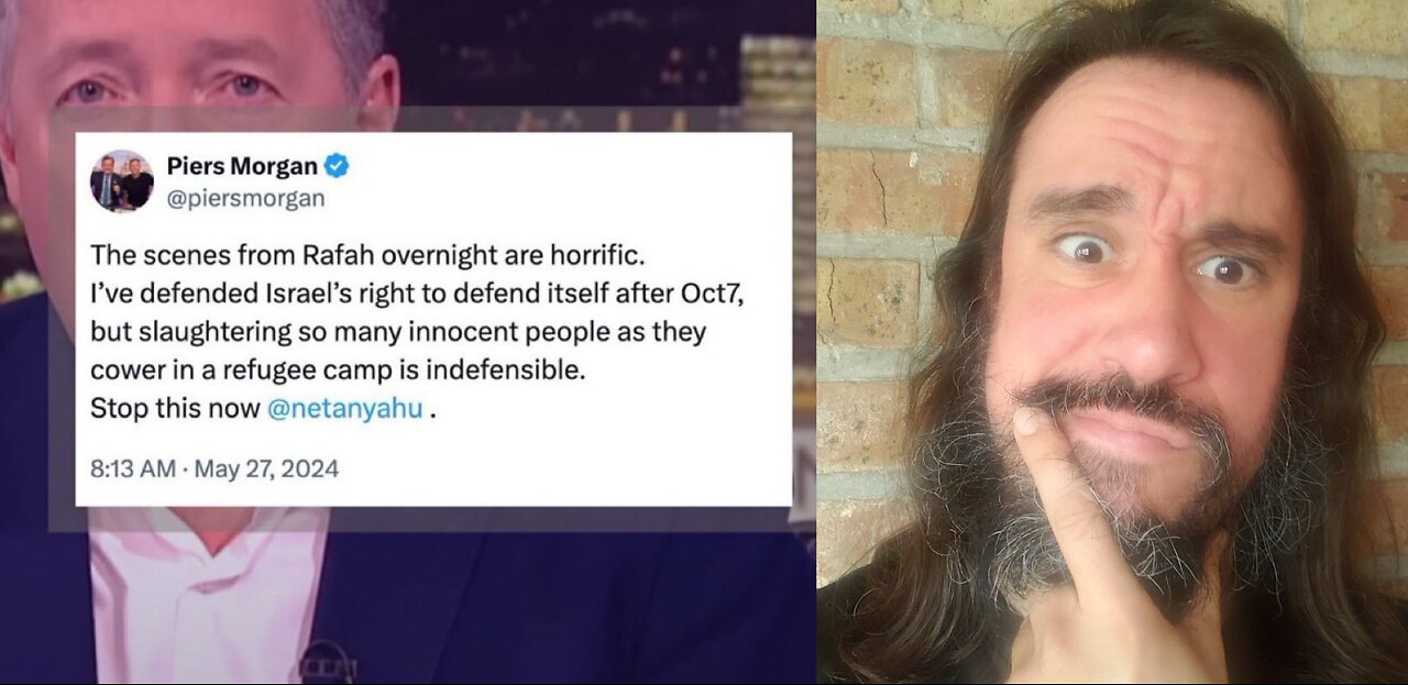 Piers Morgan Joins Cease Fire Calls & Demands Israel’s Netanyahu To ‘Stop This Now’