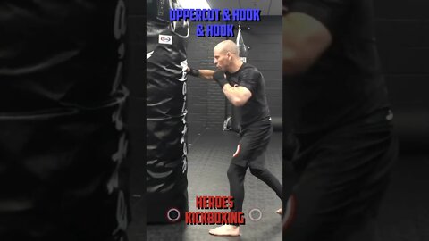 Heroes Training Center | Kickboxing & MMA "How To Double Up" Uppercut & Hook & Hook BH | #Shorts