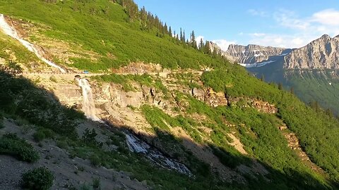 Montana Road Trip Pt 25 - Glacier National Park waterfall