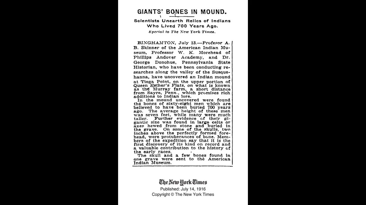 Absolute Proof That Giant Bones Were Found In America Staring Into The Abyss