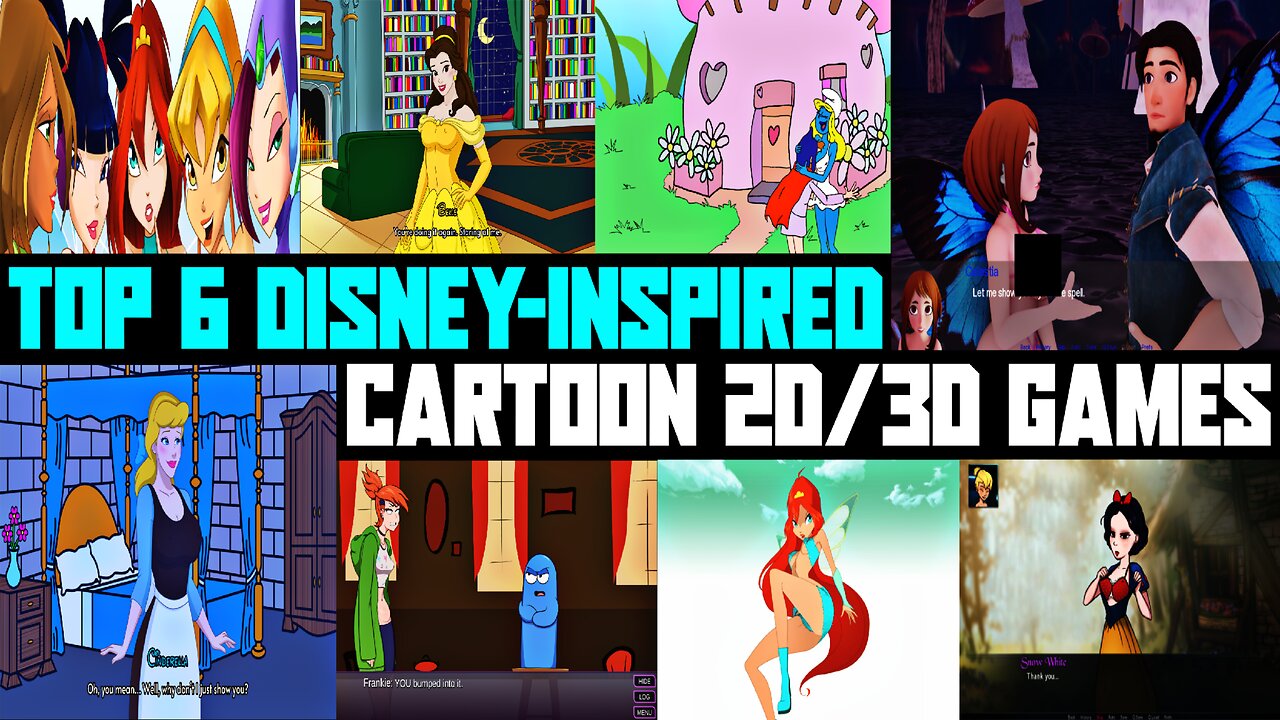 Top 6 Disney-Inspired Cartoon 2D / 3D Games | 2024 | EzrCaGaminG | Part 3