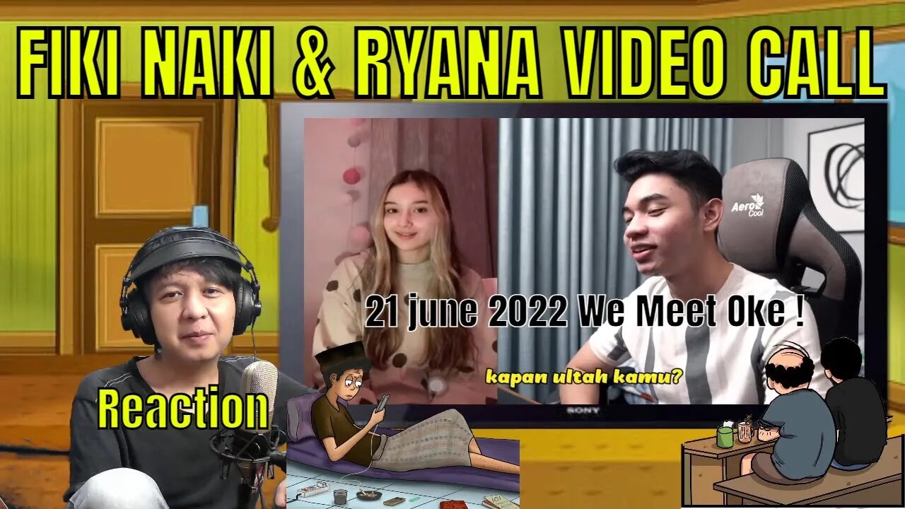 FIKI NAKI & RIANA VIDEO CALL - REACTION FIKI NAKI TERBARU